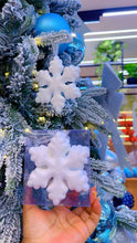 White Glitter Snowflake Christmas Ornaments – view 3