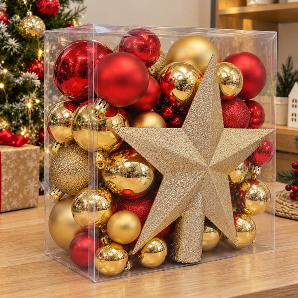 48-Piece Christmas Tree Ornament Set