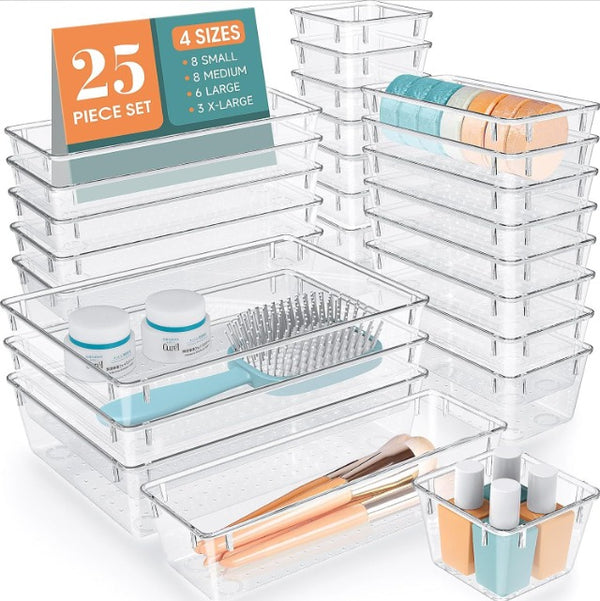 25 pcs set drawer organizers — pp, Arvani Home Essentials