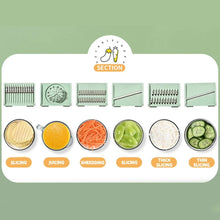 Multi-functional 8pcs Salad Spinner with Vegetable Chopper shown from another angle (Pp)