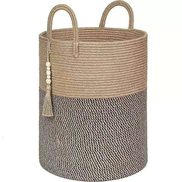 Woven Decorative Laundry / Toys Basket — Kitchen Storage & Organisation, Arvani Home Essentials
