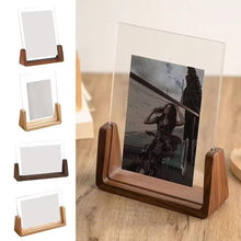 Acrylic Photo Frame with wooden base — Acrylic, Wooden, Arvani Home Essentials