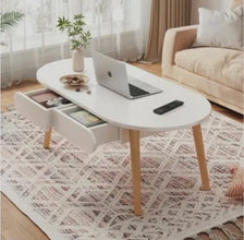 Modern Coffee Table with Built-In Storage Drawers – view 4