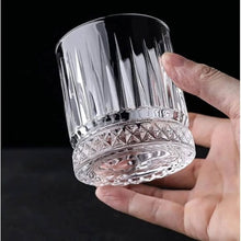 225ml Vertical Striped Clear Whiskey Glasses – view 5