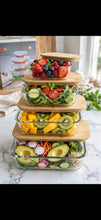 4-Piece Square Borosilicate Glass Food Storage Container Set – view 5