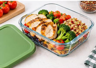 Square 3-Piece Glass Food Storage Containers – view 3