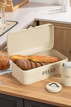 4-Piece Quilted Metal Bread Bin and Tea Sugar Coffee – view 3