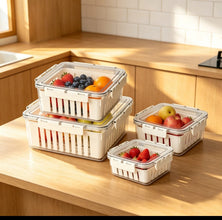 4-Piece Produce Saver Food Storage Containers Set – view 3