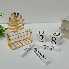 Monstera Leaf Wooden Block Perpetual Desk Calendar – view 5