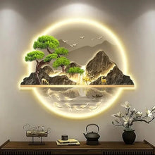 Round 3D LED Decorative Wall Clock – view 3