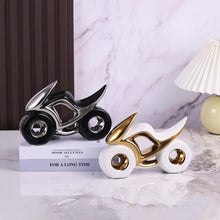Ceramic Motorbike Décor – Decorative Motorcycle Display Ornament