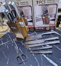 8-Piece Stainless Steel Knife Set with Wooden Block – view 3