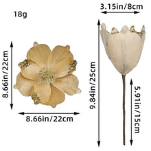 3-Layer Gold Glitter Christmas Flower – view 4