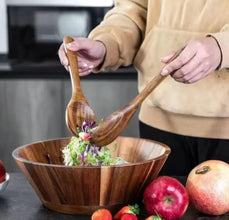 Acacia Dough Basin & Salad Bowl – view 4
