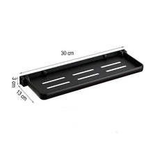 Foldable Metallic Floating Shelf – Multi-Purpose Wall-Mounted Storage Rack, 30cm