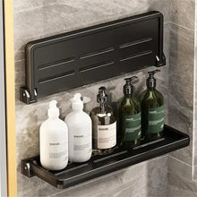 Foldable Metallic Floating Shelf – Multi-Purpose Wall-Mounted Storage Rack, 30cm