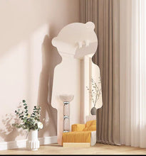 Flexible Dolly-Shaped Acrylic Mirror – 120 × 40cm Peel-and-Stick Wall Mirror